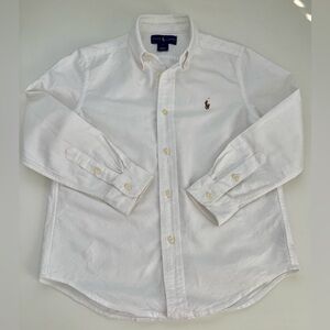 Ralph Lauren Classic Oxford Button Down Shirt Cotton Embroidered Pony Size 6